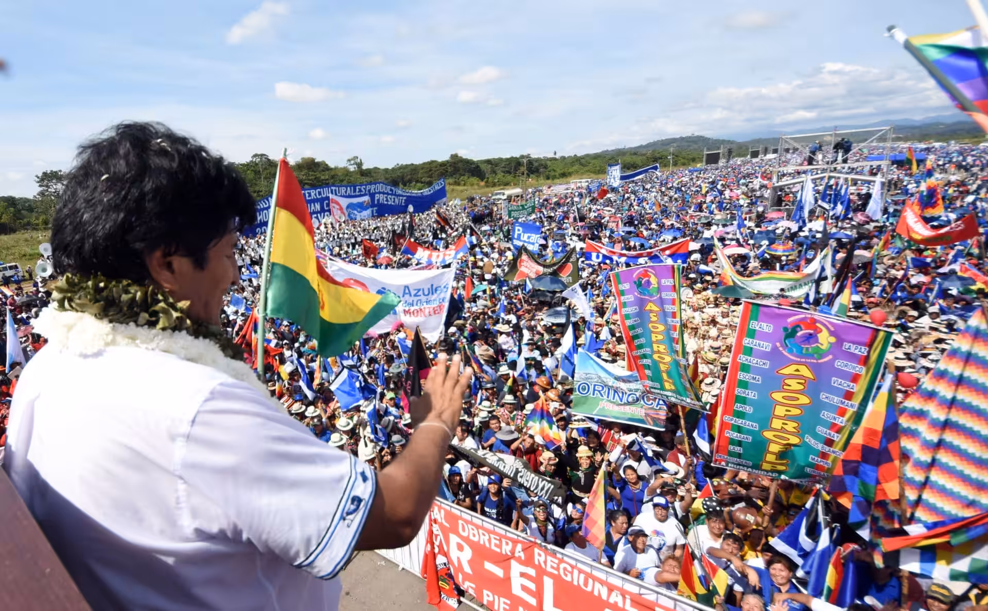 Evo Morales, Chimore, 18 May