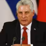 The president of Cuba, Miguel Díaz-Canel.