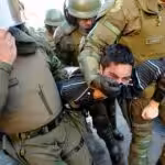 More police repression in Chile. Photo courtesy of Diario Popular.