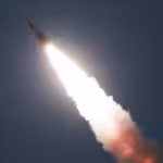 Featured image: An image released on March 22, 2020 shows a missile fired by North Korea.