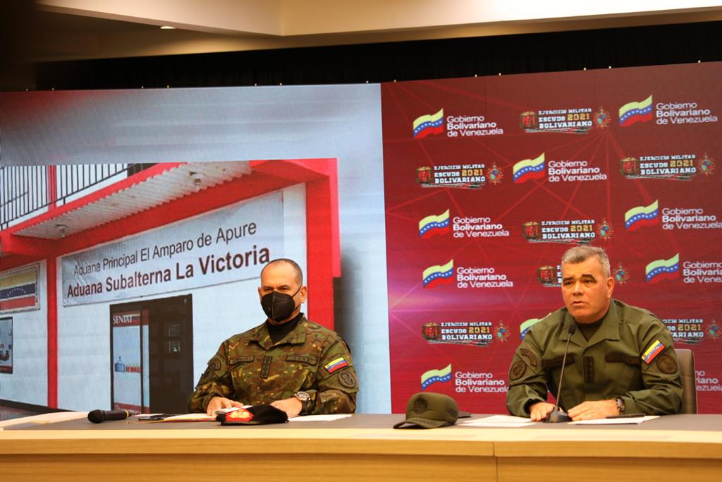 Featured image: Venezuelan Minister for Defense, Vladimir Padrino and Commander Remigio Ceballos during a press conference last Saturday, March 27, explaining the nature of the attacks from Colombian paramilitary protected by Colombian authorities. Photo courtesy of Prensa FANB.