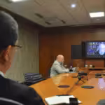 Featured image: Venezuelan chancellor, Jorge Arreaza in a webinar with Noam Chomsky on Monday, March 29. Photo courtesy of RedRadioVE.