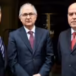 Representatives of the Venezuelan opposition in exile (Photo: Bertrand Guay / AFP).