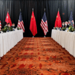 Featured image: Delegates from Beijing and Washington met at the Captain Cook hotel in Anchorage (Alaska) (Photo: AFP).
