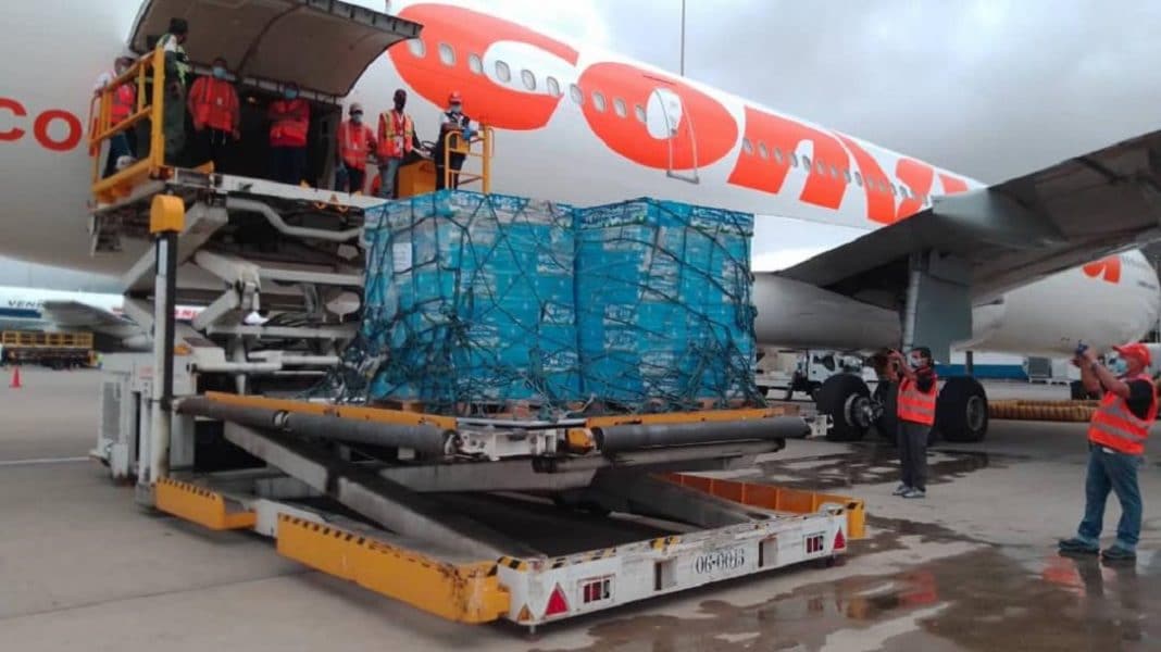 Blockade Venezuela send humanitarian aid to Equatorial Guinea. Photo courtesy of MPPRE.