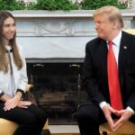 Featured image: Former deputy Guaido's wife, Fabiana Rosales in a meeting with Donal Trump. File photo