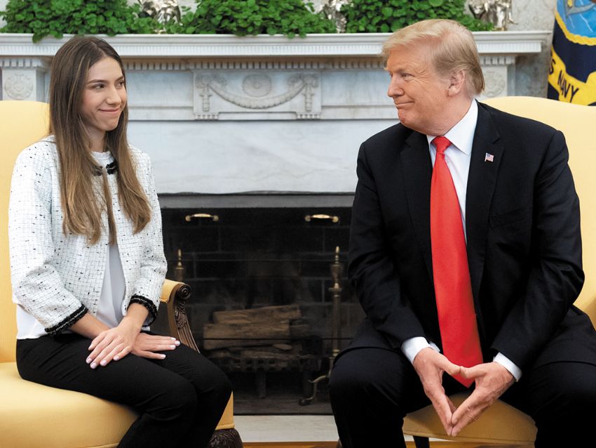 Featured image: Former deputy Guaido's wife, Fabiana Rosales in a meeting with Donal Trump. File photo