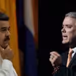 Colombian Narco President Duque calling Maduro a killer while weekly massacres happen in Colombia and he harbor terrorist attacks against Venezuela. Photo by CNN.