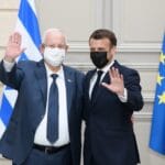 Paris: Macron and Rivlin eliver a speech to the press at the Elysee Palace