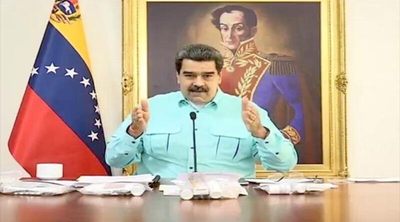 Featured image: Venezuelan President Nicolas Maduro denouncing the US government for forbidding pharmaceutical corporations to sale anti COVID-19 vaccines to Venezuela. Photo courtesy of HispanTV.