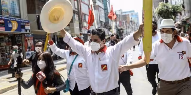 Featured image: Pedro Castillo, the Peruvian socialist candidate wining April 11th presidential race. File photo.