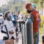 The first day of free recharge of medical oxygen was held in Anzoátegui state, Venezuela.