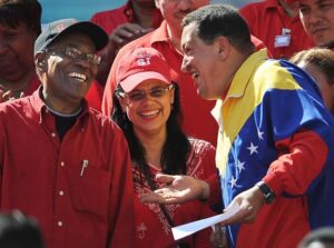 Featured image: From left to right: Aristobulo Isturiz, Blanca Eekhout and Hugo Chavez. File photo.