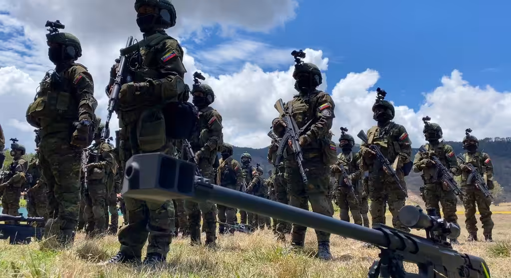 Venezuelan army special operation forces deployed in the border with Colombia, APure state. Photo courtesy of CEOFANB.