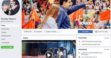 Featured image: Facebook censorship closed the account of Venezuelan President Nicolas Maduro. File image.
