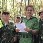 FARC-EP with spokesperson Iván Márquez (La Tabla/Twitter)