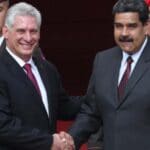 In the image, Miguel Díaz Canel, president of Cuba and the president of Venezuela, Nicolás Maduro, at the Miraflores Palace, Caracas. Photo: Presidential Press