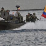 Featured image: Colombian navy platoons deployed in the border with Venezuela in Arauca, an area controlled by narco paramilitary gangs. File photo.