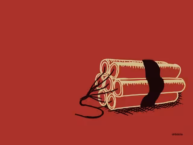 Sticks of dynamite -artist: dribbble