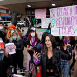 Featured image: Women protesting in Colombia due to sexual assaults against women and LGBTQ protesters by police. Photo courtesy of RedRadioVE.