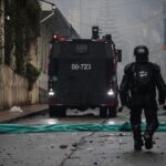 Featured image: Heavy police repression in Colombia against peaceful demonstrators. Photo courtesy of RedRadioVE.