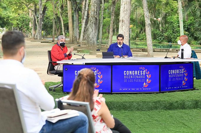 Featured image: President Maduro during a working meeting where he talk about the Carabobo Battle Bicentennial commemoration. Photo courtesy of Prensa Presidencial.