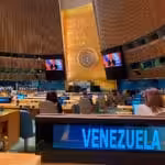 Featured image: Venezuelan Minister for Culture, Ernesto Villegas, speaking in the United Nations. Friday, May 21, 2021. Photo courtesy of Ultimas Noticias.