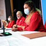 Deputy Diosdado Cabello with PSUV leadership. Photo courtesy of RedRadioVE.