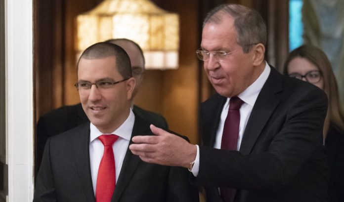 Venezuelan Chancellor, Jorge Arreaza and his Russian counterpart, Sergey Lavrov. File photo.