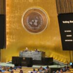 Voting result in the United Nations against the US blockade on Cuba. Photo courtesy of @NicolasMaduro