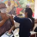 A Mexican refugee being vaccinated in Apure state, Venezuela. Photo courtesy of MPPRE.