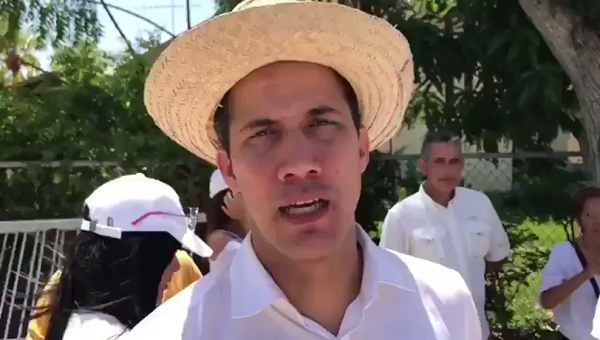 Featured image: Former deputy Guaido wearing a hat used in the East of Venezuela, a bit similar to those of the Mexhican Charros. File photo.