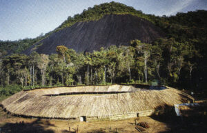 A Shabono, a Yanomami housing structure. Photo courtesy of © LArs Løvold.
