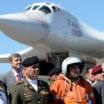 Featured image: Venezuelan Defense Minister Vladimir Padrino speaks to press after receiving Russian servicemen in two TU-160 bombers  in 2018 @EjercitoFANB .