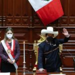 Pedro Castillo assumes the presidency of Peru, on July 28, 2021 Photo: Presidency of Peru / Reuters