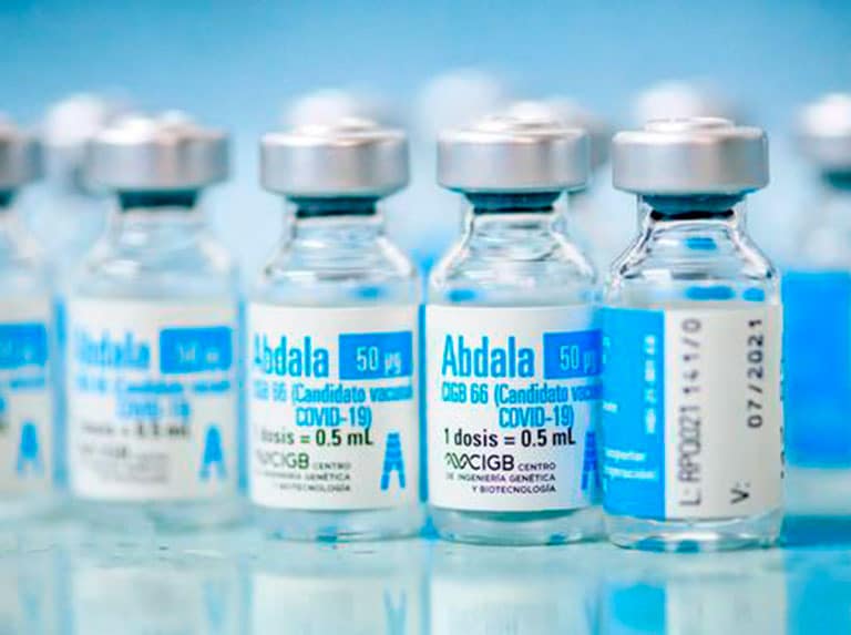 Cuba's Abdala vaccine has reported an efficacy above 92% in despite of US blockade. File photo.