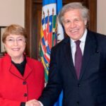 Michell Bachelet and OAS's Luis Almagro. FIle photo.