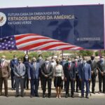 Attendees of the groundbreaking ceremony of the future headquarters of the United States Embassy in Cape Verde. (Photo: Inforpress)