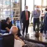 EU mission members talking with Deputy Minister for Foreign Relations, Yvan Gil at the Simon Bolivar International Airport. Photo courtesy of Twitter / @CancilleriaVE