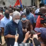 Cuban President Miguel Diaz-Canel went to the streets of Cuba to talk directly with the people in the mist of a destabilization operation that many believe is US made. Photo Telesur.