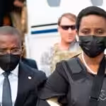 Martine Moïse arriving in Haiti in the same plane used by Moise assassins. Photo courtesy of La Tabla.