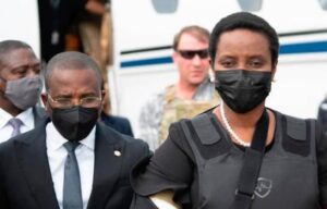 Martine Moïse arriving in Haiti in the same plane used by Moise assassins. Photo courtesy of La Tabla.