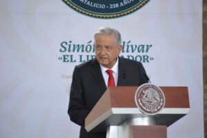 Andrés Manuel López Obrador, the Mexican President during a ceremony celebration the birth of Simon Bolivar, the Liberator within the framework of CELAC. Photo courtesy of RedRadioVE.