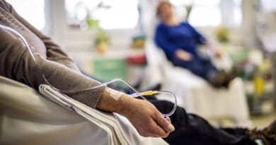 Cancer patients receiving chemotherapy.File photo.