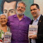 Dan Kovalik escorted by Jorge Arreaza Venezuelan Minister for Foreign Affairs and Tibisay Lucena former head of National Electoral Council (CNE). File photo.