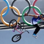 Eddie Alvierez practicing with his bike in Tokyo. Photo courtesy of RedRadioVE.