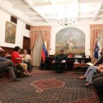 DSA Delegation meets President Nicolas Maduro, July 2, 2021. Photo Presidential Press.