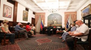 DSA Delegation meets President Nicolas Maduro, July 2, 2021. Photo Presidential Press.