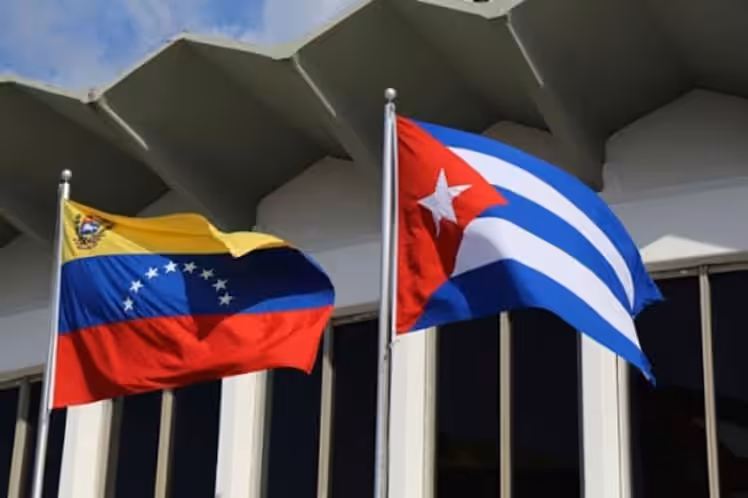 Flags of Cuba and Venezuela. File photo.