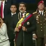 Screenshot from the VTV video of drone assassination attempt against President Maduro. File photo.